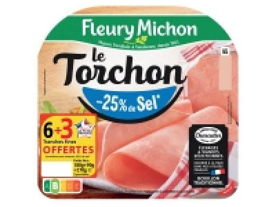Fleury Michon jambon cuit supérieur Le Torchon 3.23 €