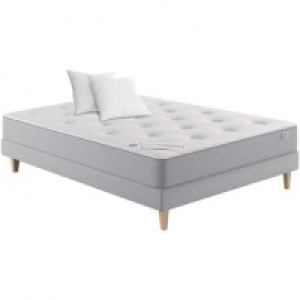 Conforama  Matelas + sommier 140x190 cm + 2 oreillers