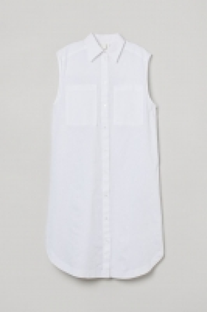 HM  Robe chemise sans manches