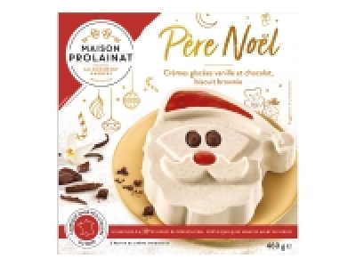 Père Noël glacé vanille-chocolat
