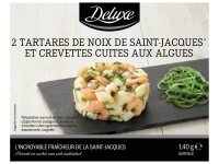 Lidl  Tartares de noix de Saint-Jacques et crevettes cuite aux algues