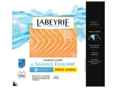 Labeyrie saumon fumé sauvage 8.49 €