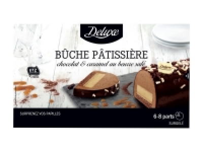 Bûche pâtissière chocolat < caramel au beurre salé