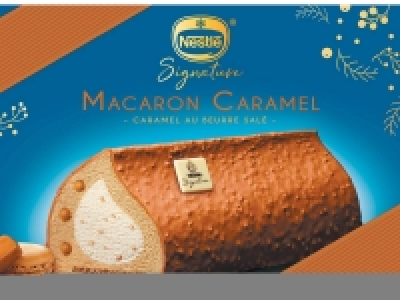 Nestlé bûche glacée signature macaron caramel