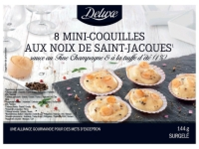 8 mini coquilles aux noix de Saint-Jacques 3.99&nbsp;&euro;