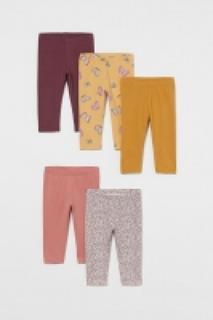 Lot de 5 leggings en coton 13.99 €