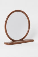 HM  Miroir rond avec étagère