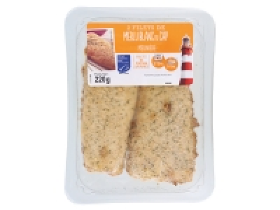2 filets de merlu blanc du Cap MSC meunière 2.39 €