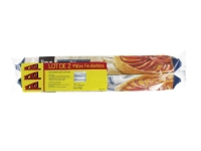 Lot de 2 pâtes feuilletées 0.89 €