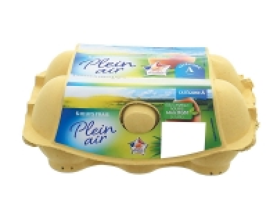 6 ufs de poules élevées en plein air 1.00 €