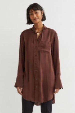 HM  Chemise oversize en satin