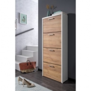4 abattants BYBO Imitation chêne et blanc 119.99 €