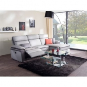méridienne droite WILLY PU et microfibre gris clair 999.99 €