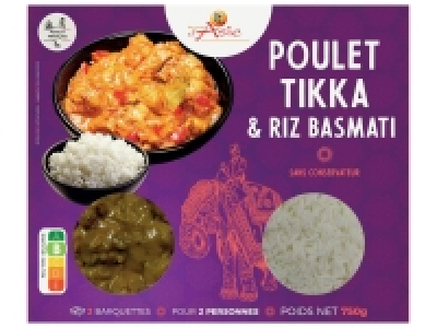 Poulet Tikka Masala et riz Basmati 4.59 €