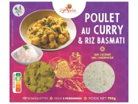 Lidl  Poulet au curry et riz Basmati