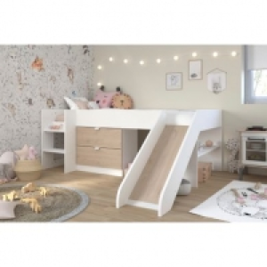 tiroirs et un toboggan TOBO blanc et imitation chêne 299.99 €