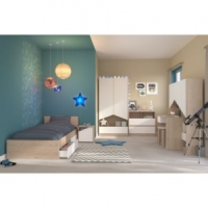 SHELTER Imitation chêne et blanc 99.99 €