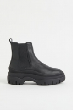 HM  Bottines Chelsea épaisse en cuir