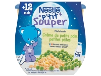 Nestlé Ptit souper crème de petits pois, petites pâtes 1.26 €