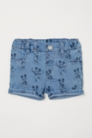 HM  Short en jean imprimé