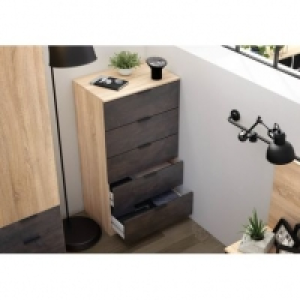 industriel AYALA imitation chêne et noir 104.99 €
