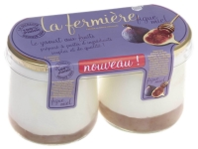 Yaourts brassées figue-miel