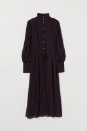 HM  Robe longue en soie mélangée