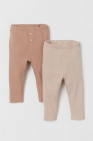 Lot de 2 leggings côtelés 5.99 €