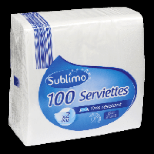 SUBLIMO® 100 serviettes papier