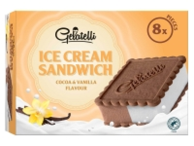 Sandwich glacés saveur vanille-chocolat