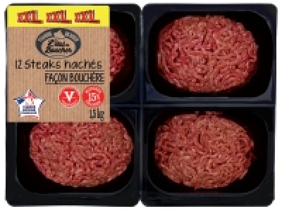 12 steaks hachés façon bouchère 9.99 €