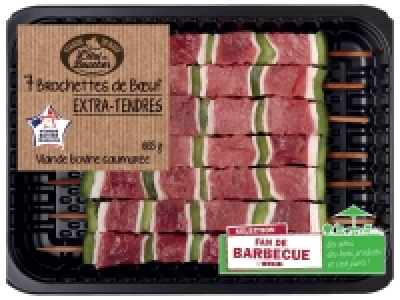 7 brochettes de buf 8.59 €