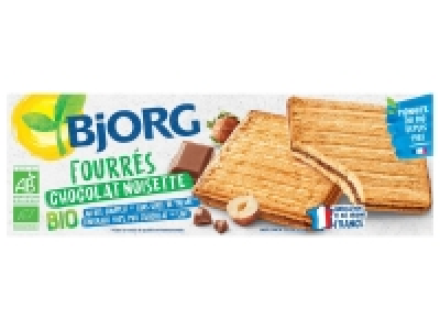 Bjorg fourrés au chocolat noisettes Bio 2.36 €