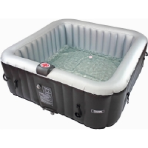 Spa gonflable avec cercle flottant LED Nice - 6 places - Gris/Noir 419.00 €