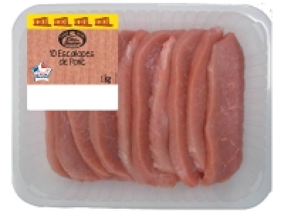 10 escalopes de porc 8.09 €