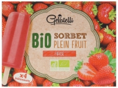 Lidl  Bâtonnets sorbet plein fruit Bio