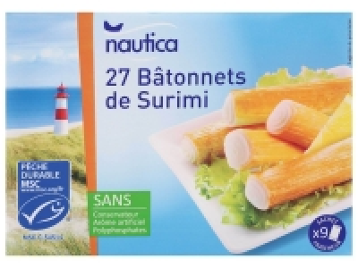 27 bâtonnets de poissons MSC saveur crabe 1.67 €