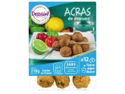 12 acras de morue sauce aigre douce 1.59 €