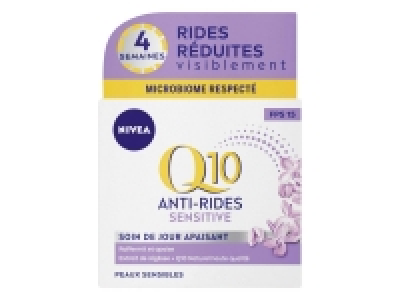 Lidl  Nivea Q10 sensitive soin anti-rides