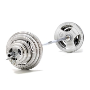 Set olympique de barre et disques avec triple prise de Marcy 140kg 439.00 €