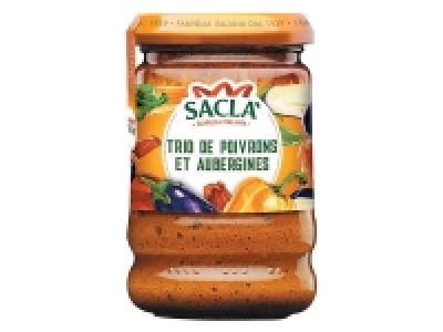 Sacla sauce trio de poivrons < aubergines