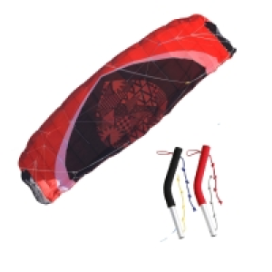 Decathlon  AILE DE TRACTION Zeruko 3.5 m2 + poignées de pilotage rouge