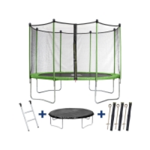 Decathlon  Trampoline Yoopi 2 LUXE - Ø 3.65 m - Avec filet + échelle + couverture