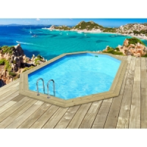 Decathlon  Piscine bois Baléares - 6.50 x 4.40 x 1.31 m
