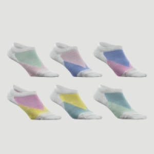 Decathlon  CHAUSSETTES DE SPORT BASSES ARTENGO RS 160 LOT DE 6 MULTICOLOR