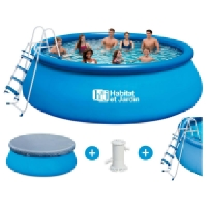 Decathlon  Piscine autoportante ronde - Ø 4.57 x H 1.22 m