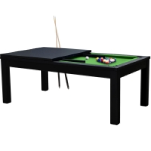 Decathlon  Table de Billard Eddie convertible noire tapis vert