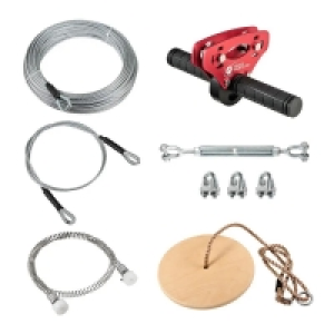 Tyrolienne XL Infinity 45m - Câble épais, poulie poignées antidérapant 339.90 €