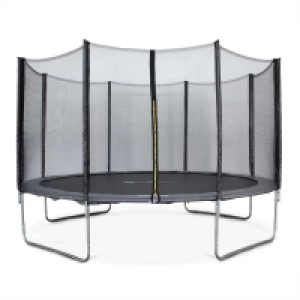 Decathlon  Trampoline Ø400cm - Mercure gris avec son filet de protection - Trampo