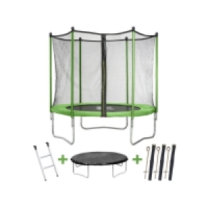 Decathlon  Trampoline Yoopi 2 - Ø 3.05 m - Avec filet + échelle + couverture + ki